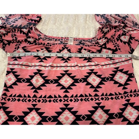 Women's TEE FOR THE SOUL Brand Shift Dress Geometric Print Poly Blend Size M - Picture 7 of 16